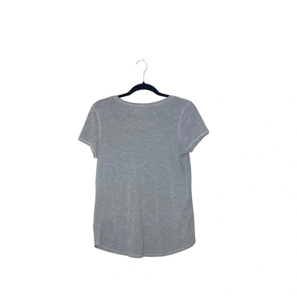 Maurices Light Gray & White Campfire Summer Graphic Tee Medium Women’s - Picture 6 of 9